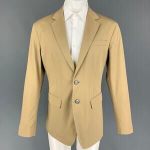 DSQUARED2 Size 38 Khaki Cotton Notch Lapel Sport Coat